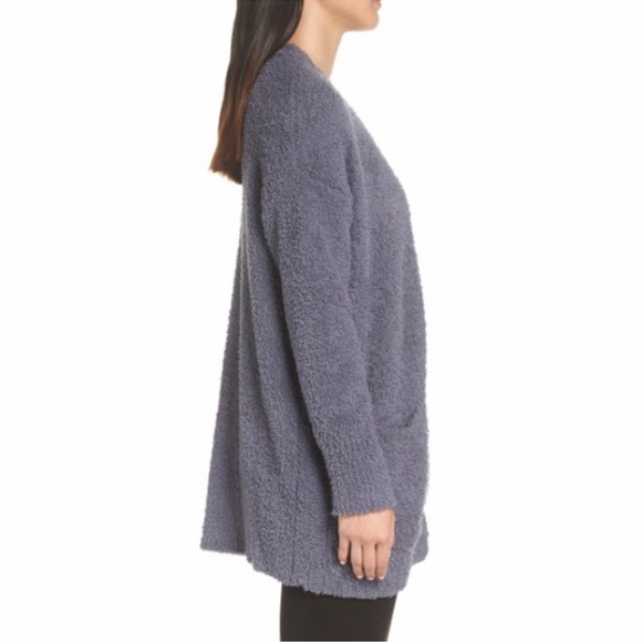 Barefoot Dreams® CozyChic™ Cardigan in Deep Sea Blue - Picture 3 of 7